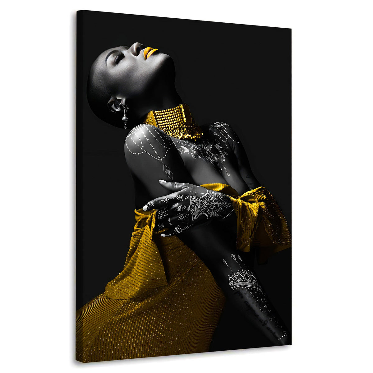 Afrikanische Frau Henna Style – Wandbild