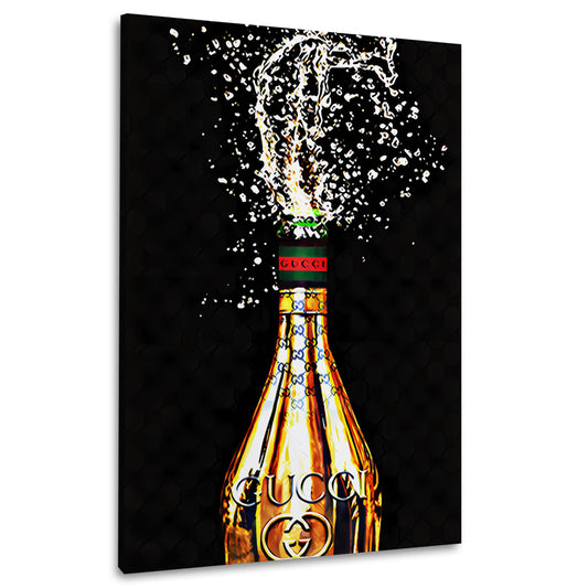 Flasche Luxus Champagne Wandbild