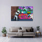 Wandbild Wand Street Art mit Junge Pop Art Wall