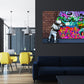 Wandbild Wand Street Art mit Junge Pop Art Wall