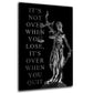 Justitia It Is Not Over – Wandbild