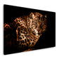 Wandbild Leopard Black Style