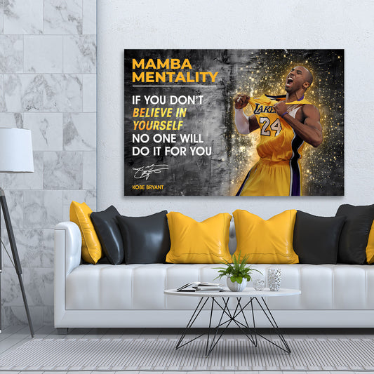 Wandbild Mamba Mentality Basketball Sport Motivation