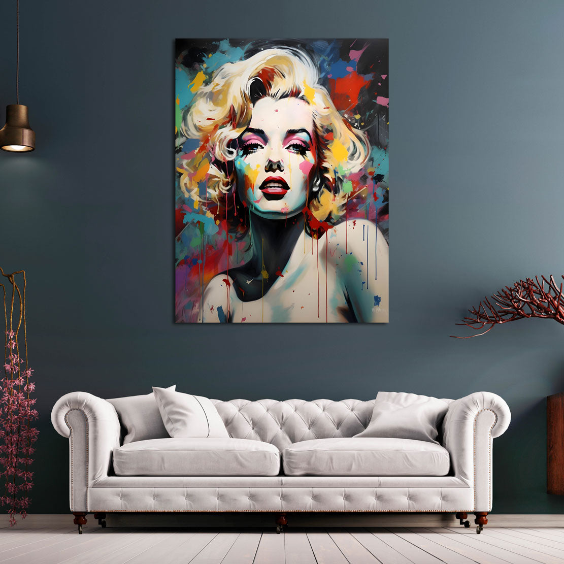 Wandbild Marilyn Abstract Colour