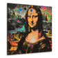 Wandbild Mona in bunter Pop Art