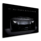Wandbild Motivation Auto Sportwagen Black Style, Zitat