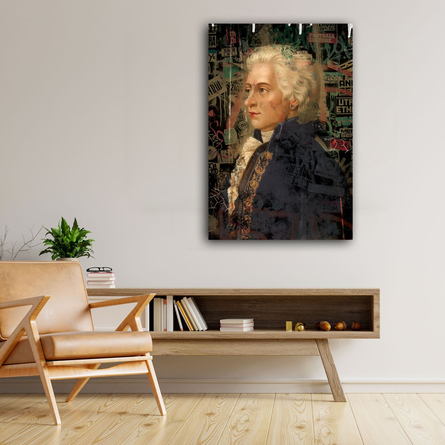 Wandbild Mozart Abstract Style