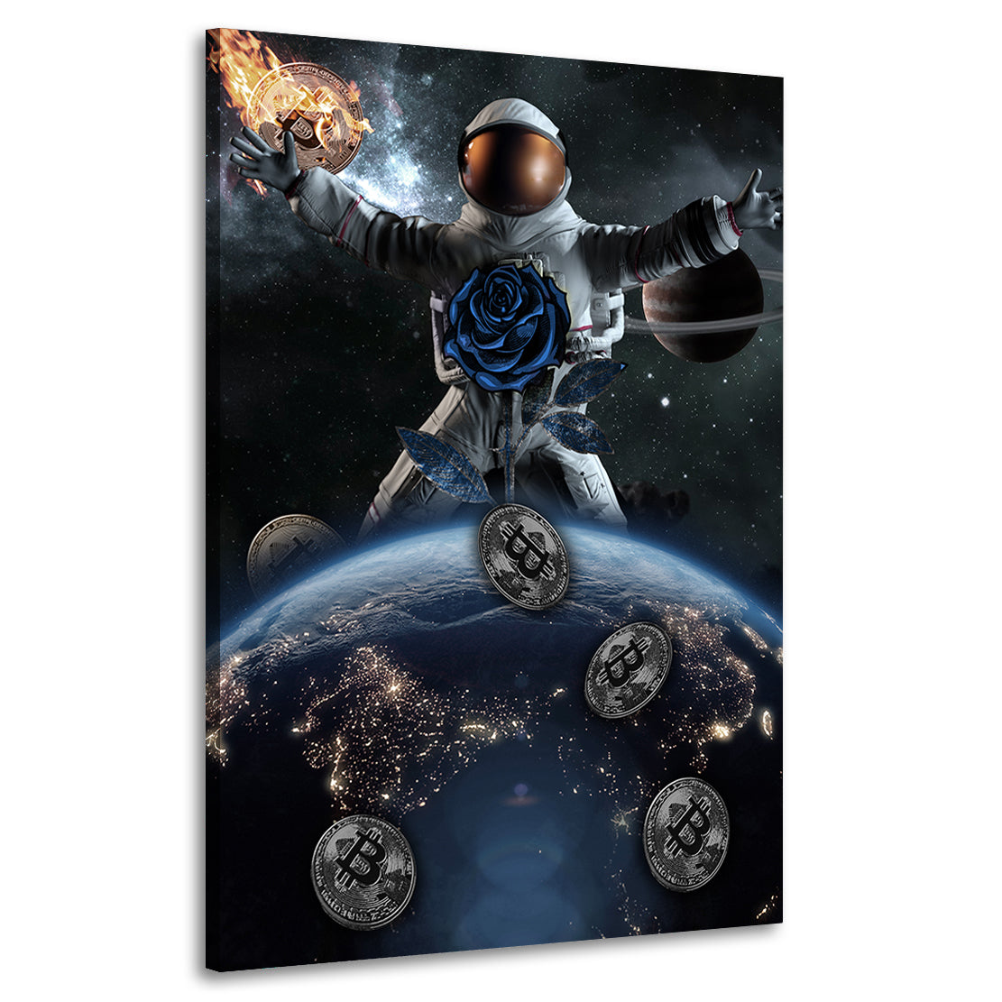 Wandbild No Limits Space blue, Weltraum