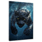 Wandbild Panther unter Wasser Kraft Dynamik Wildtier