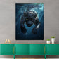 Wandbild Panther unter Wasser Kraft Dynamik Wildtier