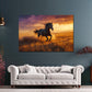 Wandbild Pferd im Sonnenuntergang Freiheit Natur modern