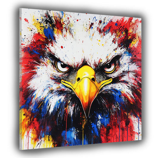 Wandbild Pop Art Adler kraftvoll bunt modern