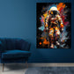 Wandbild Pop Art Astronaut Splash