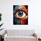 Wandbild Pop Art Auge Colour Style