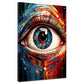 Wandbild Pop Art Auge Colour Style