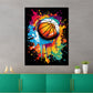 Wandbild Pop Art Basketball Colour Dark