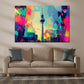 Wandbild Pop Art Berlin Fernsehturm Skyline bunt