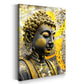 Wandbild Pop Art Buddha goldene Ruhe Spiritualität modern