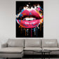 Wandbild Pop Art Colour Lippen