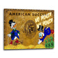 Wandbild Pop Art Dagobert Style American Success Karte