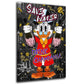 Wandbild Pop Art Duck Save Water Champagner Luxus Erfolg