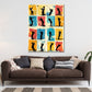 Wandbild Pop Art Golfspieler bunt modern dynamisch