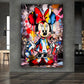 Wandbild Pop Art Graffiti Beautiful Minnie Style