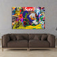 Duck Pop Art Graffiti Wandbild Kunstwerk