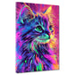 Wandbild Pop Art Katze ausdrucksstark modern