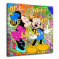 Wandbild Pop Art King Mickey Comic