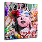 Wandbild Pop Art Marilyn Luxus Porträt bunt Street Art modern