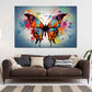 Wandbild Pop Art Schmetterling Colour Splash