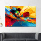 Wandbild Pop Art Tischtennis farbenfroh dynamisch modern