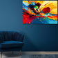 Wandbild Pop Art Tischtennis farbenfroh dynamisch modern