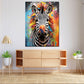 Wandbild Pop Art Zebra Colour Style