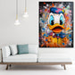 Wandbild Pop Art abstrakt Duck Porträt