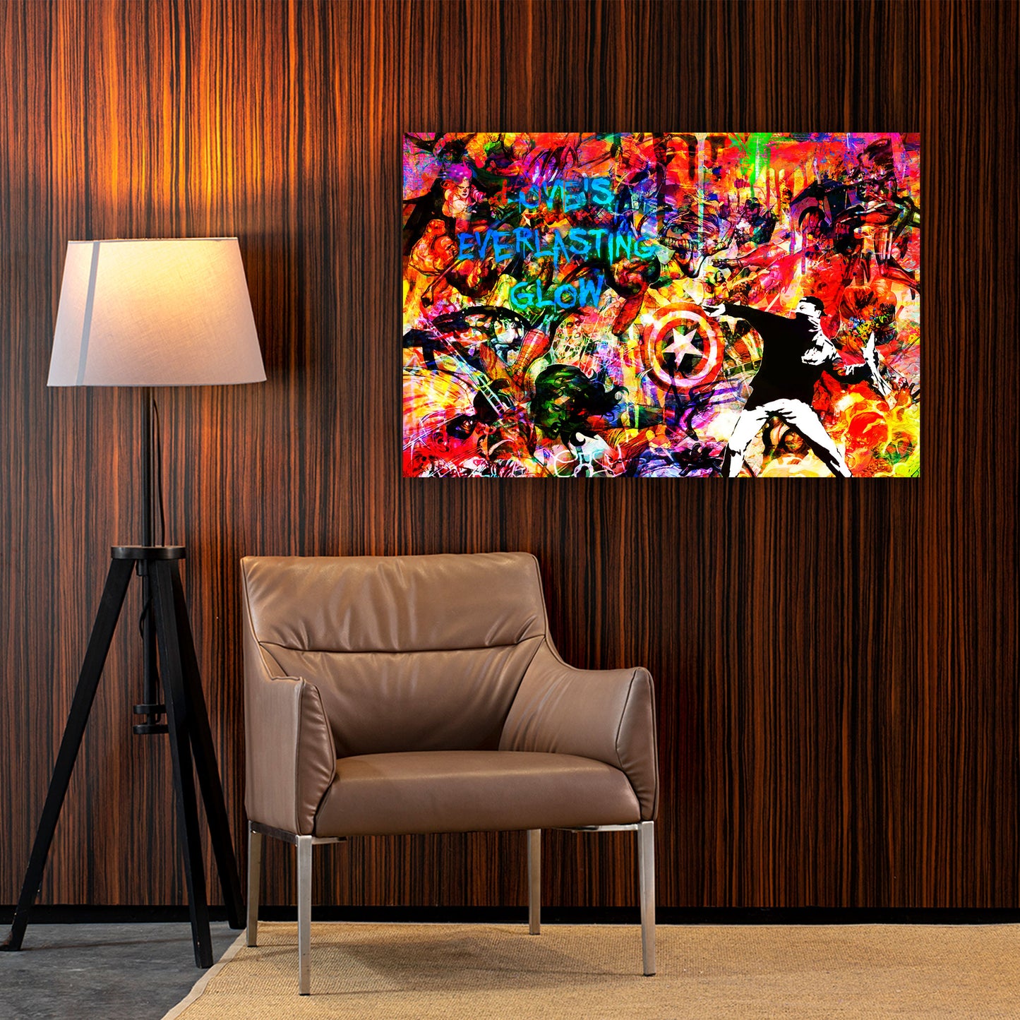 Wandbild Pop Art abstrakt Love Is Everlasting Glow