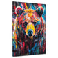 Wandbild Pop Art ausdrucksstarker Bär modern