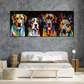 Wandbild Pop Art große Hunde Colour Style