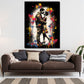 Wandbild Pop Art verliebtes Paar Kuss farbenfroh modern