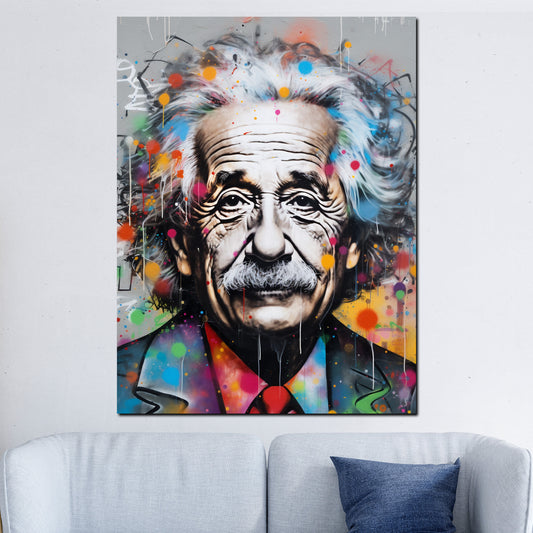 Wandbild Popstar der Astrophysik Pop Art