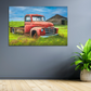 Wandbild Retro Pickup Truck