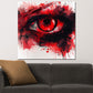 Wandbild rotes Auge abstrakte Kunst