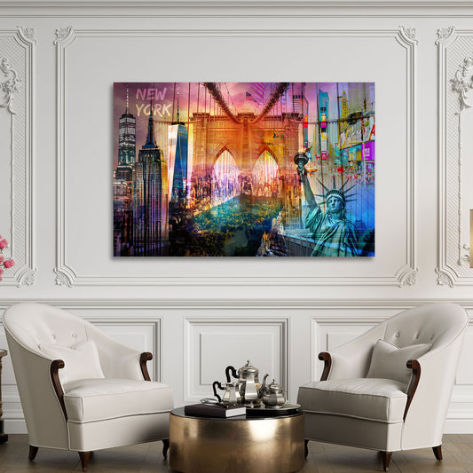 USA New York Skyline Central Park modern Wandbild