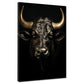 Wandbild Stier Black Style