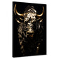 Wandbild Stier Gold Style