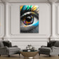 Wandbild Street Art Auge Graffiti Style