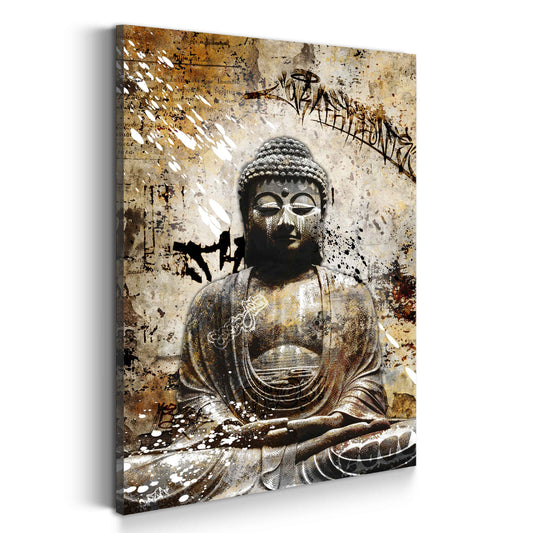 Wandbild Pop Art Buddha Kunst Spiritualität