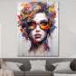 Wandbild Street Art Gesicht Frau Pop Art