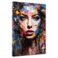 Frau im Colour Splash – Wandbild